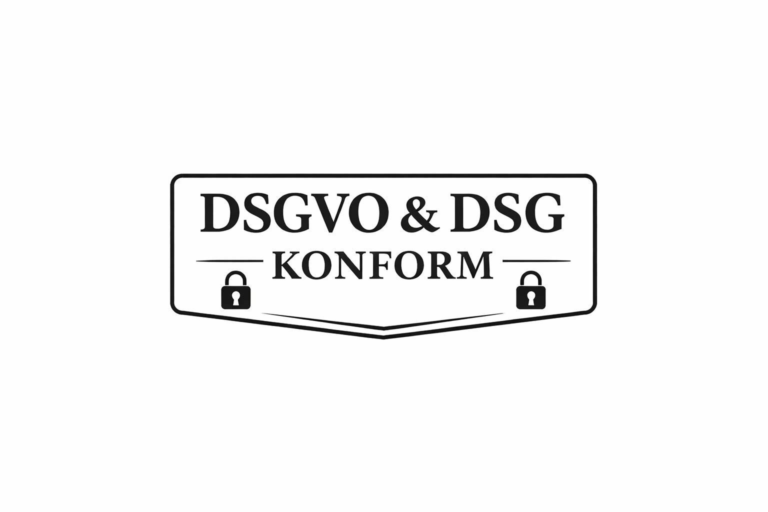 Label Schweizer Datenschutzgesetz DSG  und DSGVO konform. 